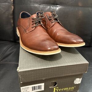 Phoenix Chestnut Leather Oxfords